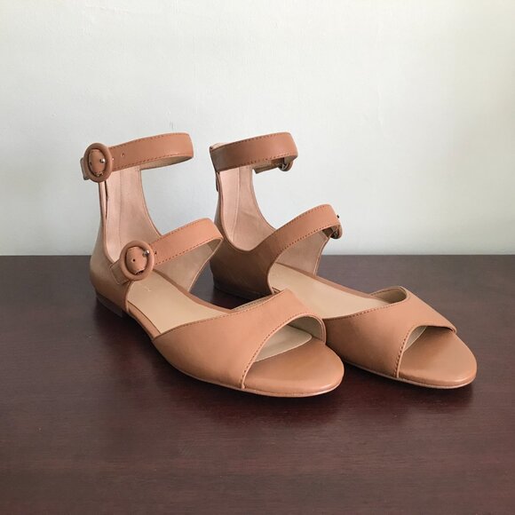 Ann Taylor | Ivette Leather Strappy Sandals - Picture 1 of 11
